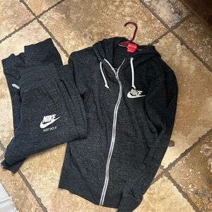 Nike jacket and capri joggers